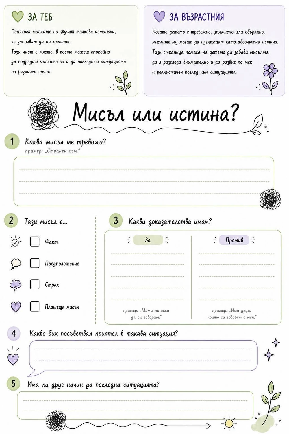 Преглед на „Мисъл или истина?